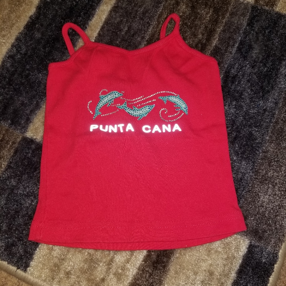 Punta cana girls tank top